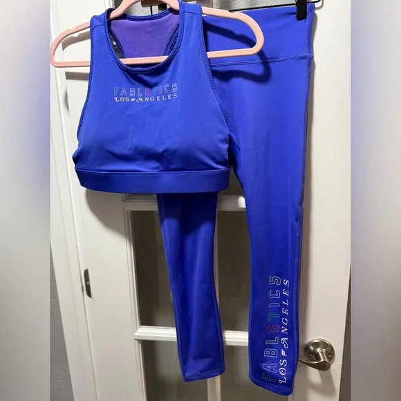 Fabletics Trinity Motion365+High-Waisted Capri/Trinity High Impact Sports Bra - Picture 9 of 15